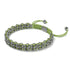 Grüne Baumschlangenglieder | Mini-Kismet-Armband | Limettengrün x Silber